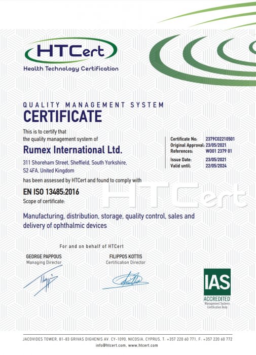 EN ISO 13485 Rumex International Ltd_05.2024